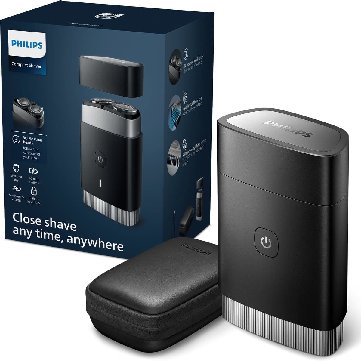 PHILIPS Compact shaver PQ888/06 Scheerapparaat Grijs — afbeelding 1