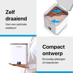 Bolke® - Mini wasmachine - kleine wasmachine - camping wasmachine - compact - Mooi design - 4.5L- Makkelijk mee te nemen! — thumbnail 2