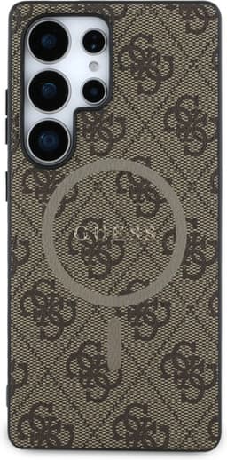 Guess PU Leer 4G Logo geschikt voor Samsung Galaxy S25 Ultra - Geschikt voor MagSafe - Bruin — thumbnail 12