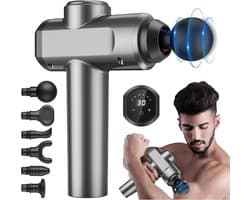 DailySupplies® Massage Gun Professioneel - Massage Apparaat - Massagegun - Zilver