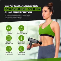 TechPulse Massage Gun Professioneel – Sneller Herstel & Minder Spierpijn – Stil & Krachtig – 30 Standen – 6 Opzetstukken – Incl. Koffer — thumbnail 4