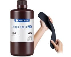 Anycubic SLA 3D printer UV resin 1 liter - Tough Resin 2.0 - Zwart / Black