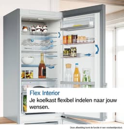 Bosch KGN49AIBT - Serie 6 - Koelkast - Koel-vriescombinatie - 203 x 70 cm - Extra breed - RVS - Energielabel B - Zeer stil- Total No Frost: Nooit meer ontdooien - VitaFresh XXL 0°C: houd etenswaren langer vers met extra ruime vershoudlades — thumbnail 15