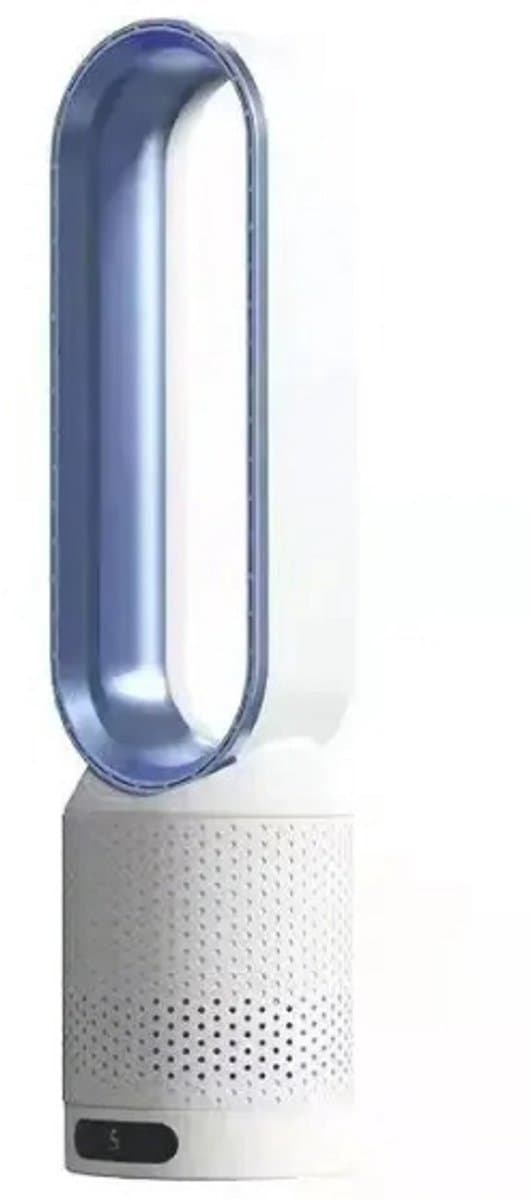 Boleen - Designer Fan - Ventilatoren - Ventilator Staand - Bladloos - Geluids Arm - Met Afstands Bediening - Intiligent - Ideal voor in de Woonkamer - Blauw — afbeelding 1