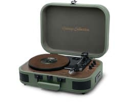 MUSE MT-207 PGR | Stereo platenspeler met bluetooth uit, encoding-functie, legergroen