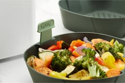 Lékué Airfryer Mandje - Maat XL - Siliconen - Grey — thumbnail 13