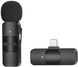 BOYA BY-V1 (V2.0) microfoon Zwart Microfoon met bevestigingsclip — thumbnail 1