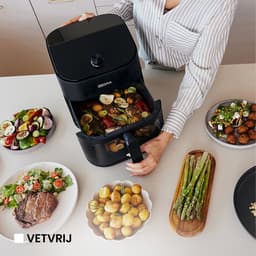 Zeegma Knapper Chef - Airfryer XL - Vetvrij - 6,5 L - Zwart - 10 programma's - 1600 W - Snelle opwarming tot 60s - Antislippoten — thumbnail 9