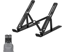 Laptop Standaard - Verstelbaar Laptop Houder - Universeel 10-18 inch - Ergonomisch Laptopsteun - 10 Niveaus - Rheme