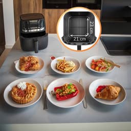 JAP Appliances Aspire - Airfryer - Inclusief 20 stuks bakpapier - Digitaal Kookboek - Grote XXL Heteluchtfriteuse - PFAS-vrij - Digitaal touchscreen - 1700W — thumbnail 9