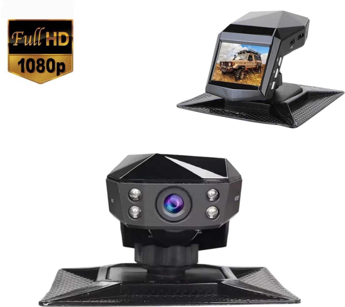 Gabrys® Dashcam voor auto - 4K HD - 1080P - 2" HD scherm - Looprecording - Full HD - Emergency - noodgeval - Nachtzicht - Incl 32GB SD-kaart — afbeelding 1
