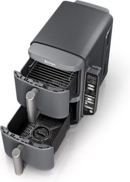 Ninja Double Stack Airfryer XXL - 9.5 Liter - Dubbele Gestapelde Lades - 6 Programma's - Inclusief Digitale Thermometer en Kookrekjes - SL451EU — thumbnail 9