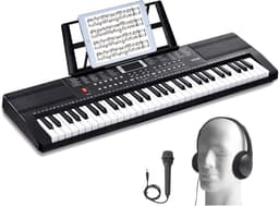 VEVOR Digitaal Toetsenbord met 61 Toetsen Elektrische Piano, Piano Digitale Piano 200 Ritmes — thumbnail 1