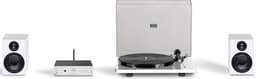 Pro-Ject True Hifi Stereo Set E Phono - Platenspeler - Stereo Versterker - Twee Boekenplank Speakers - Wit/Zilver/Wit — thumbnail 1
