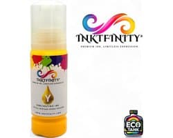 Inktfinity (Y) Yellow - EcoTank | Premium Dye Sublimatie inkt | 70 ml | Geschikt voor alle Ecotank Epson Printers! (Alleen geschikt voor hittepers!)