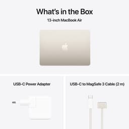 Apple MacBook Air (2025) 13 - M4 - 16 GB - 256 GB - Sterrenlicht — thumbnail 2