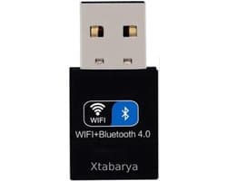Wifi + Bluetooth 4.0 Adapter Dongle, 150M Draadloze Wifi Netwerk Lan Card + Bluetooth V4.0 Adapter Voor Desktop Laptop Pc
