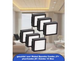 6 Stuks Vervanging Filter geschikt voor iRobot Roomba Combo J7+ plus/Combo j9+ /Combo 10 Max Robotic Stofzuiger HEPA Filters Accessoire Kit 6 Stuks