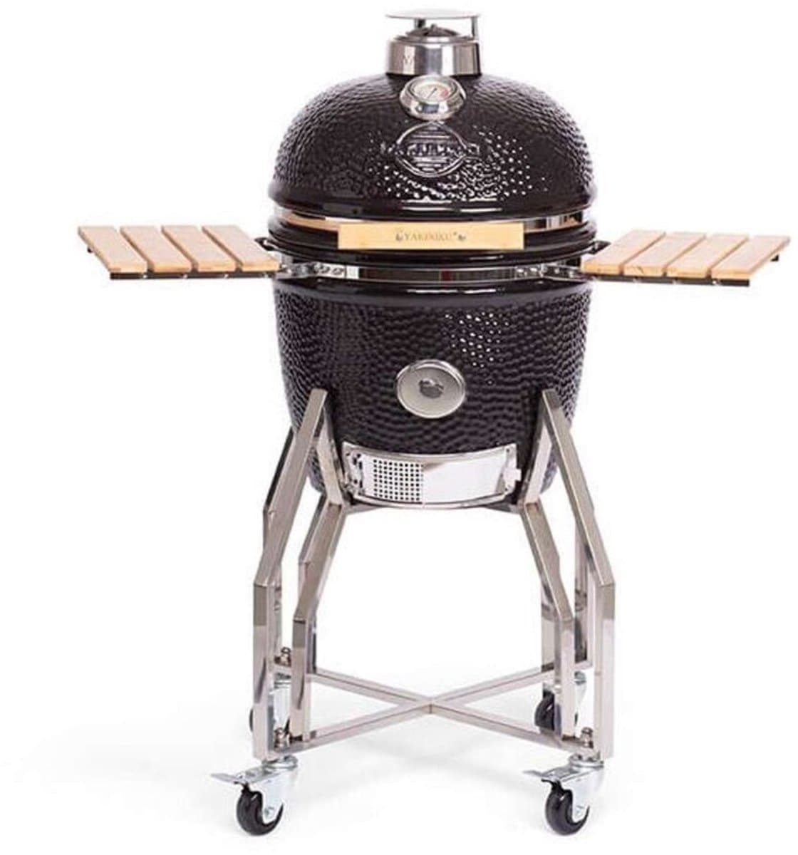 YAKINIKU Kamado - MEDIUM BASIC - 16 inch - Inclusief Onderstel & Zijtafels - 41 cm Grilloppervlak - 4-5 Personen — afbeelding 1