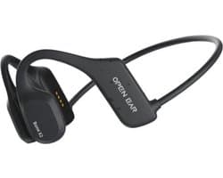 Soundvibe® Bone Conduction Headphone Zwart - Sporthoofdtelefoon - Sport oortjes - Draadloze oordopjes - Waterbestendig - 8GB Interne Geheugenkaart - Sport Koptelefoon - Voor alle Telefoons en Laptops - Hardloop Oortjes - Wireless Earphones