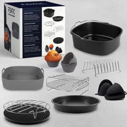 Fentic Airfryer Accessoires – Geschikt voor Airfryer XL en XXL – Met Airfryer Siliconen Bakje – ⌀ 20cm — thumbnail 5