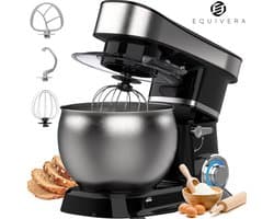 Equivera Deegmachine - Kneedmachine - Deegmixer - Keukenmixer - Keukenmachine
