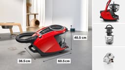 Bosch ProAnimal BGS7PET1 Serie 8 - Stofzuiger zonder zak - Rood — thumbnail 2