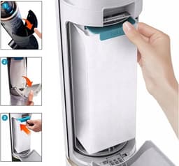 2 x Zak - stofzak voor schoonmaakstation SAMSUNG BESPOKE JET - Hoogwaardige vervanging - VCA-ADB952 - Synthetische microvezelzak voor stof, vuil voor schoonmaakstation - het onderdeelnummer van het origineel is: Samsung VCA-ADB952 — thumbnail 5