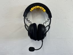 Hoofdtelefoon houder - muurbevestiging - wandbevestiging - Geel — thumbnail 1