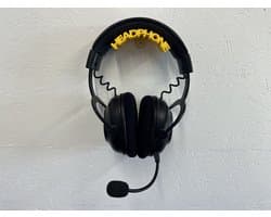 Hoofdtelefoon houder - muurbevestiging - wandbevestiging - Geel