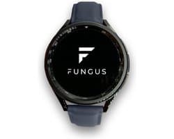 Fungus - Smartwatch bandje - Geschikt voor Samsung Galaxy Watch 6 (incl. Classic), Watch 5 (incl. Pro), Watch 4, Watch 3 41mm, Active 2 - Horloge 20mm - Leer - Blauw, zwart gesp
