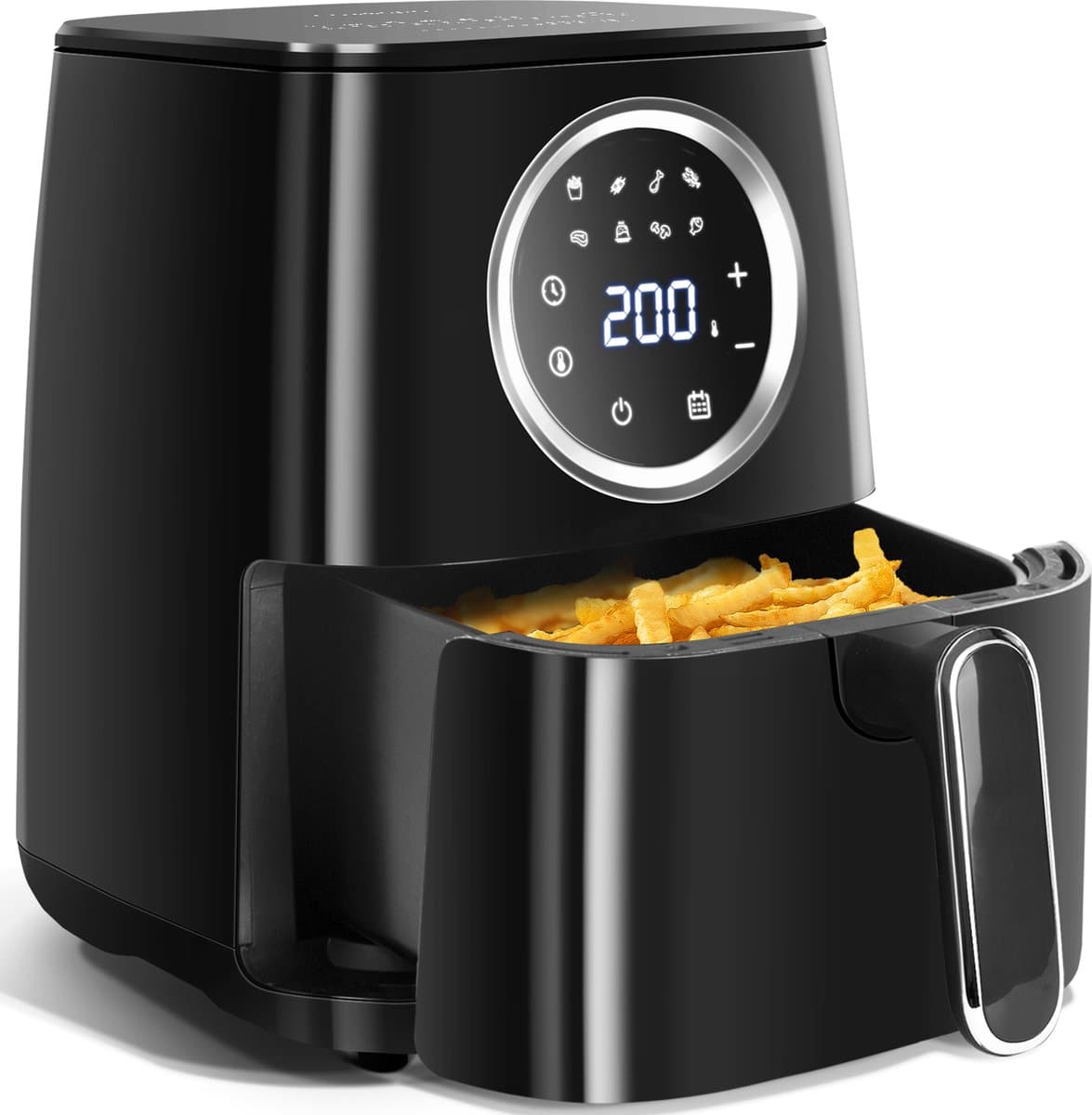 Aigostar Airfryer Odin 30YCN - Heteluchtfriteuse - Digitaal display - 4,2 Liter - 700 Gram friet - 1400W - Receptengemeenschap - Zwart — afbeelding 1