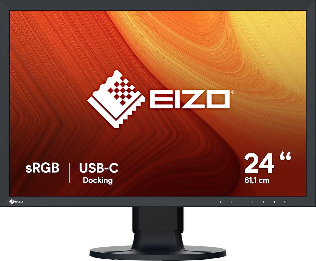 EIZO ColorEdge CS2400R computer monitor 61,2 cm (24.1") 1920 x 1200 Pixels WUXGA LCD Zwart — afbeelding 1
