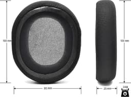 Phreeze Oorkussens - Geschikt Voor Steelseries Arctis 1/3/5/7/7P/7X/9/9X Pro (Wireless) - 2 Stuks - Vervangende Koptelefoon Earpads - Oorkussens Met Noise Cancelling - Zacht Memory Foam - Zwart — thumbnail 2