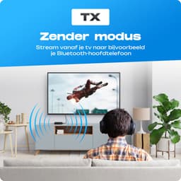 Bluetooth Transmitter & Receiver 2 in 1 - BT 5.0 - 3.5MM AUX / RCA - Bluetooth Zender - Bluetooth Ontvanger - Bluetooth Transmitter - Bluetooth Receiver — thumbnail 3