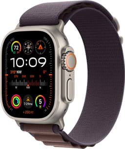 Apple Watch Ultra 2 GPS Cellular - 49mm - Titanium Case with Indigo Alpine Loop - Large — thumbnail 2