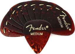 Fender 351 Vorm Medium Schelp Parelmoer Finish Gitaarpicks Set Van 12 Stuks Voor Gitaar — thumbnail 2