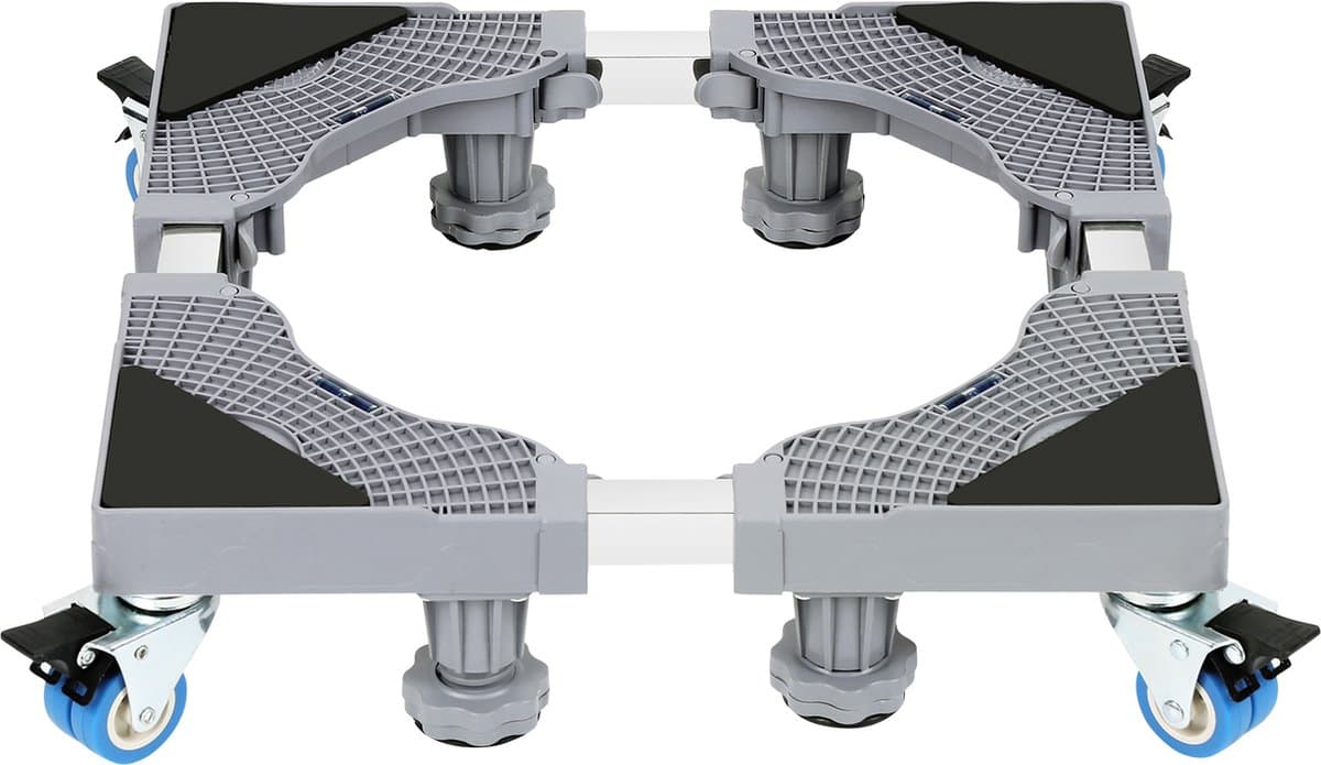 Wasmachine Verhoger voor Droger & Koelkast - Wasmachine Opbouwmeubel - Wasmachinevoet Wasmachine onderhoud 41~66cm In hoogte verstelbaar 8 poten + 4 wielen — afbeelding 1