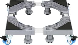 Wasmachine Verhoger voor Droger & Koelkast - Wasmachine Opbouwmeubel - Wasmachinevoet Wasmachine onderhoud 41~66cm In hoogte verstelbaar 8 poten + 4 wielen — thumbnail 1
