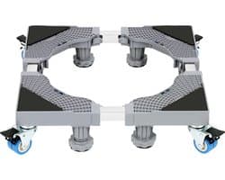 Wasmachine Verhoger voor Droger & Koelkast - Wasmachine Opbouwmeubel - Wasmachinevoet Wasmachine onderhoud 41~66cm In hoogte verstelbaar 8 poten + 4 wielen