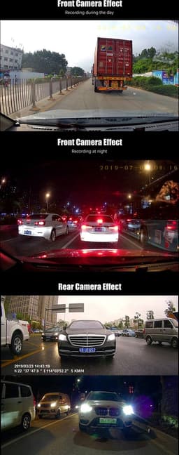 TechU™ Dashcam 4K MO4 Pro Dual Camera – Dashboardcamera – Wifi – GPS Tracker – Nachtvisie – Loop Recording – Bewegingssensor – G-sensor – Parkeer Monitor – Voor én Achter Autocamera - voor auto — thumbnail 2