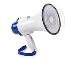 Nedis Megafoon - 115 dB - 250 m Bereik - Sirene - Opnamefunctie - Blauw / Wit