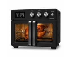 TurboTronic AFD32 Airfryer XXL en Oven – 12 Kookprogramma's – Vrijstaande Mini Oven – Instelbaar van 25 tot 230°C - 32L - Zwart