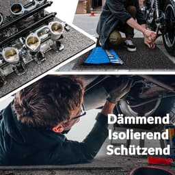 Anti-vibratie mat - Rubberen mat vloerbescherming - Apparaten dempen - Gemaakt in Duitsland - 180 x 80 cm - Zwart — thumbnail 2