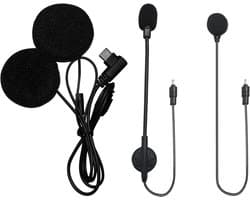Motorfiets Headset - Audio Kit - Communicatie Onderweg - Hifi Stereo Speakers - 1 Stuk - Zwart