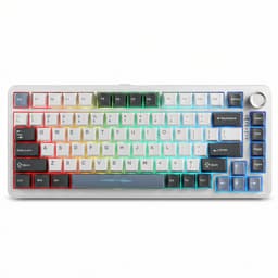 Volkano Gaming Phantom X2 - Gaming Toetsenbord - Mechanisch - Draadloos toetsenbord - RGB - 82-Key - Tri-mode - Qwerty - Wit — thumbnail 1