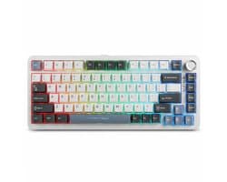 Volkano Gaming Phantom X2 - Gaming Toetsenbord - Mechanisch - Draadloos toetsenbord - RGB - 82-Key - Tri-mode - Qwerty - Wit
