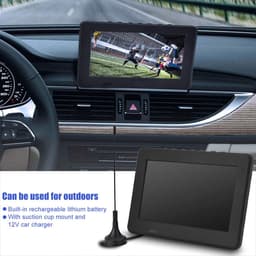 Store_7 - 7 Inch Portable TV - Digital TV - Draagbaar - 1080P - LCD - Geschikt voor slaapkamer, keuken, caravan en auto — thumbnail 3