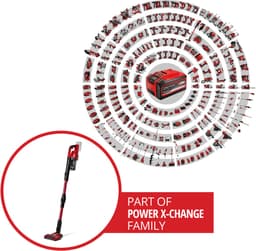 Einhell Accu Steelstofzuiger TE-SV 18 Li-FLX Solo - Power X-Change - 18 V/Li-ion - 0,6 L reservoir - 4 LED's - Drievoudig filtersysteem - Knikbare buis - Excl. accu en lader — thumbnail 5