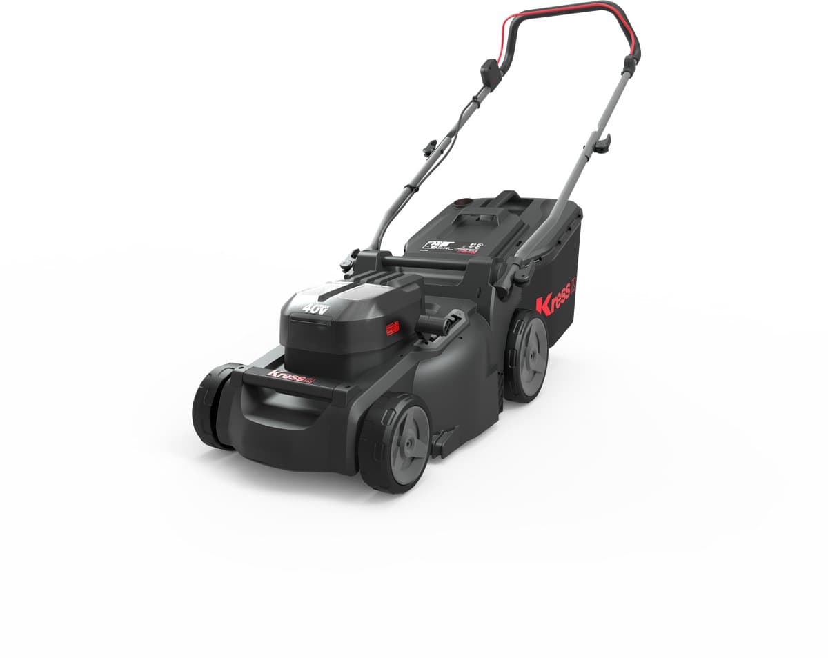 Kress accu grasmaaier 37cm 40V actiepakket met 4 accu's en lader — afbeelding 1